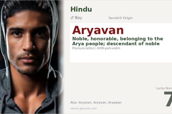 Aryavan Name Meaning — Sanskrit Origin, Boy Name & Details (2025)
