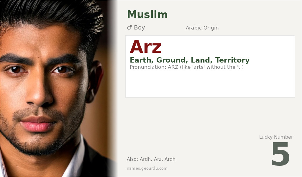 Arz Name Meaning and Details