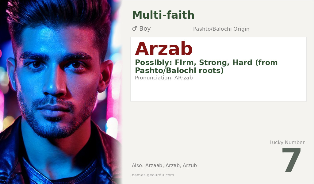 Arzab Name Meaning and Details
