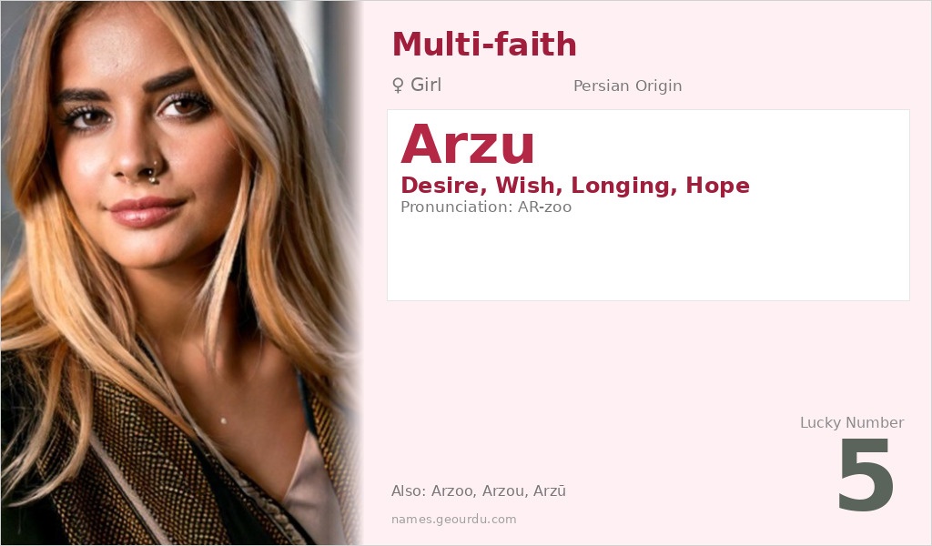 Arzu Name Meaning and Details