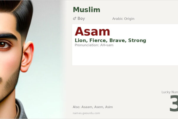 Asam Name Meaning — Arabic Origin, Lion Meaning & Details (2025)