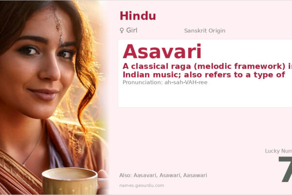 Asavari Name Meaning — Sanskrit Origin, Girl Name & Details (2025)