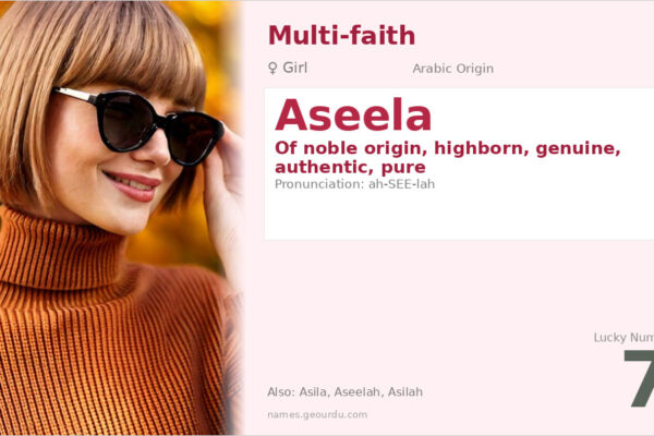 Aseela Name Meaning — Arabic Origin, Girl Name & Details (2025)