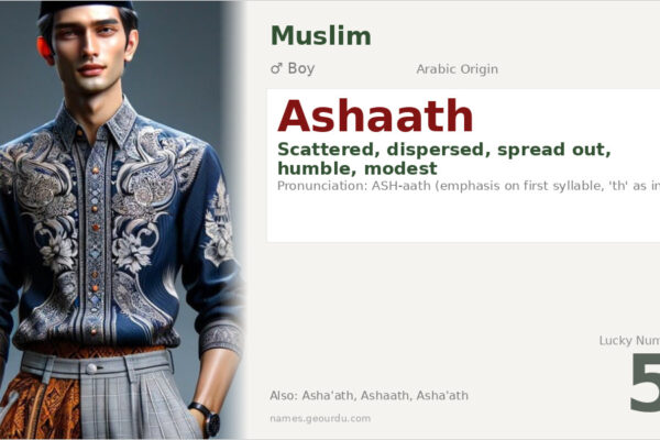 Ashaath Name Meaning — Arabic Origin, Boy Name & Islamic History (2025)