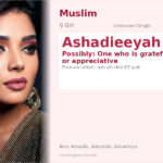 Ashadieeyah Name Meaning and Details