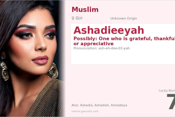 Ashadieeyah Name Meaning — Origin, Gender & Details (2025)