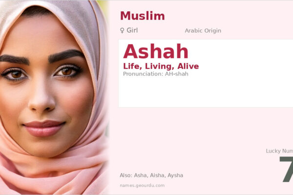 Ashah Name Meaning — Origin, Gender & Details (2025)