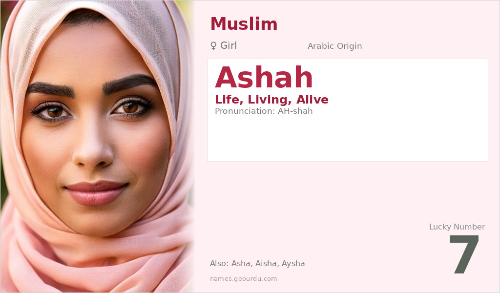 Ashah Name Meaning and Details