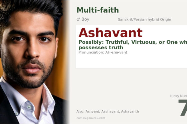Ashavant Name Meaning — Origin, Gender & Details (2025)