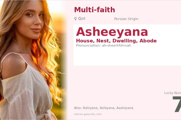 Asheeyana Name Meaning — Persian Origin, Girl Name & Details (2025)