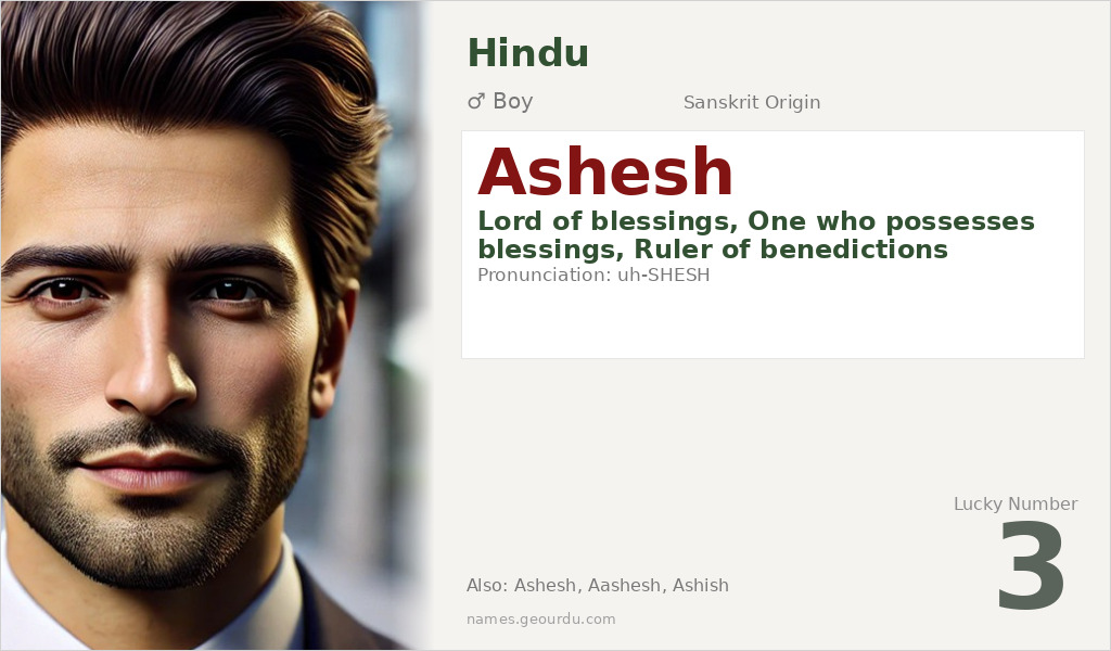 Ashesh Name Meaning and Details