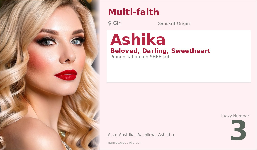 Ashika Name Meaning and Details
