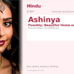 Ashinya Name Meaning and Details