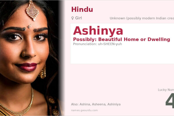 Ashinya Name Meaning — Origin, Gender & Details (2025)