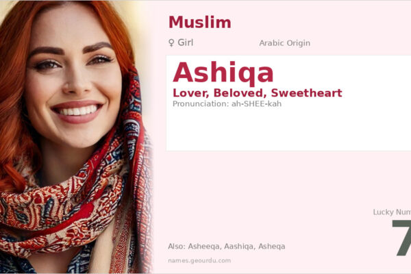 Ashiqa Name Meaning — Arabic Origin, Girl Name & Details (2025)