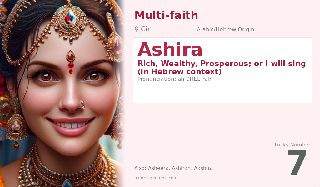 Ashira Name Meaning and Details