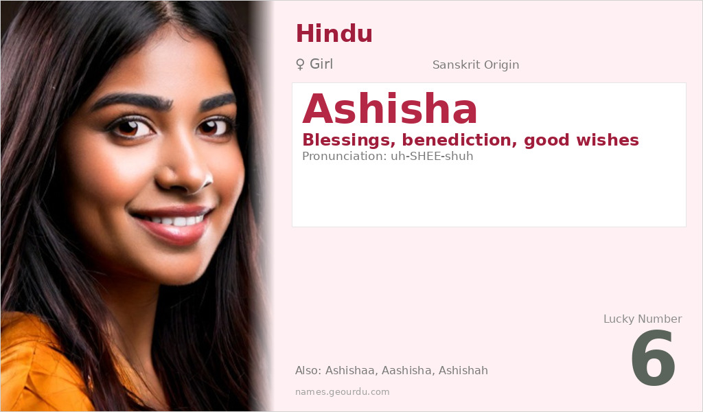 Ashisha Name Meaning and Details
