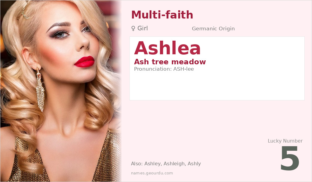 Ashlea Name Meaning and Details