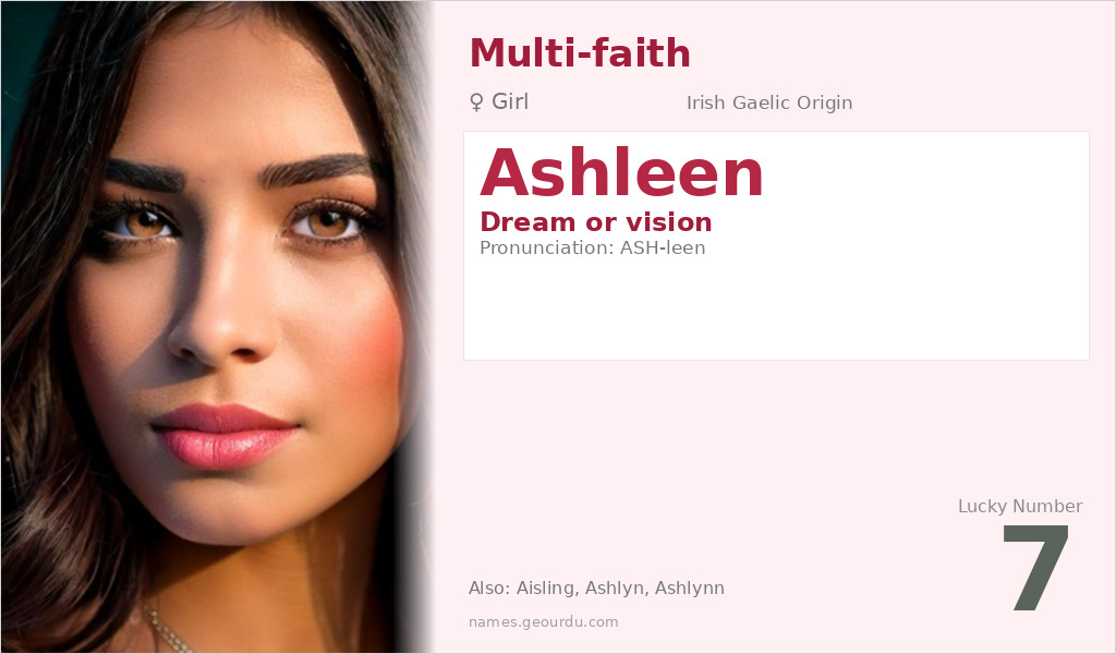 Ashleen Name Meaning and Details