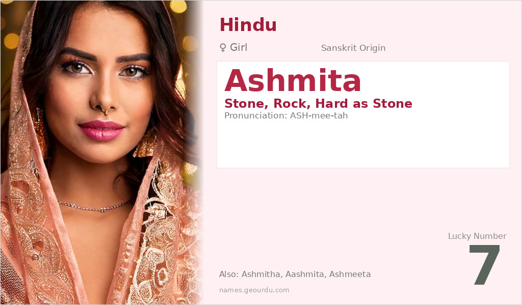 Ashmita Name Meaning and Details