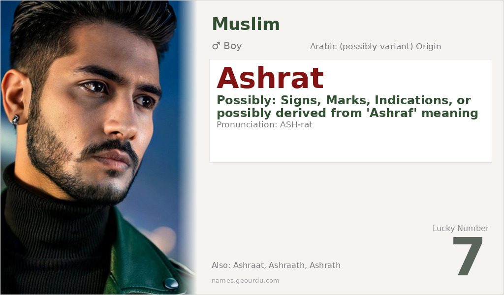 Ashrat Name Meaning and Details