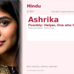 Ashrika Name Meaning and Details