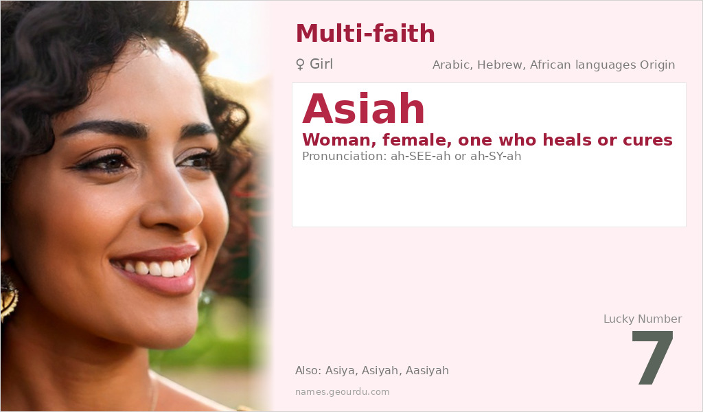 Asiah Name Meaning and Details