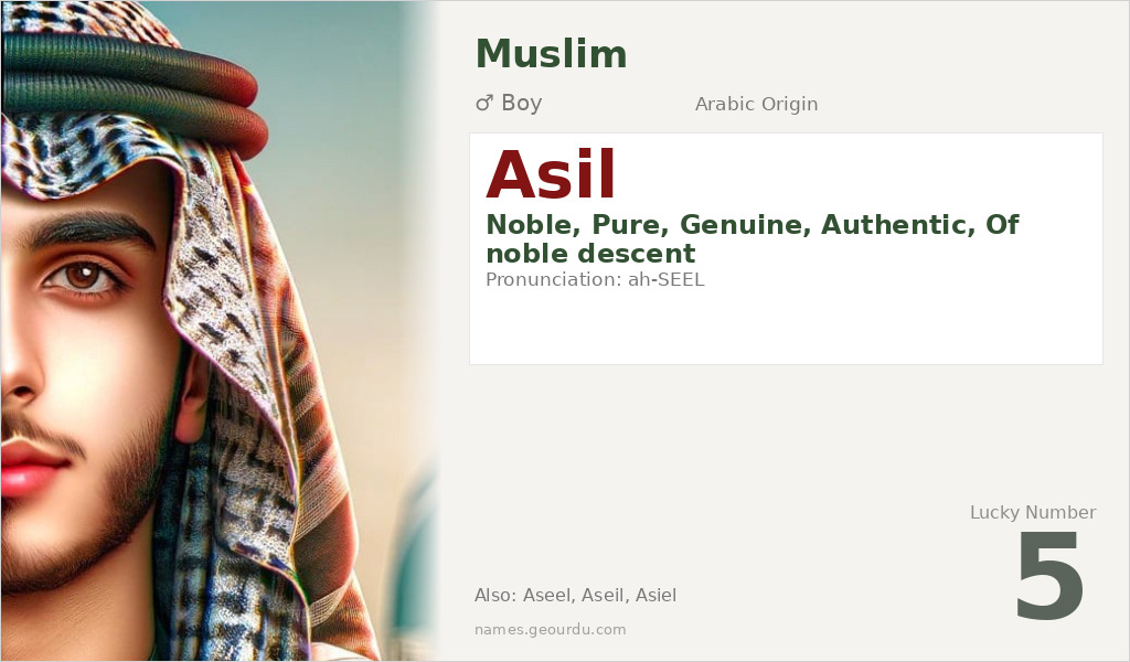 Asil Name Meaning and Details