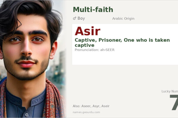 Asir Name Meaning — Arabic Origin, Boy Name & Details (2025)