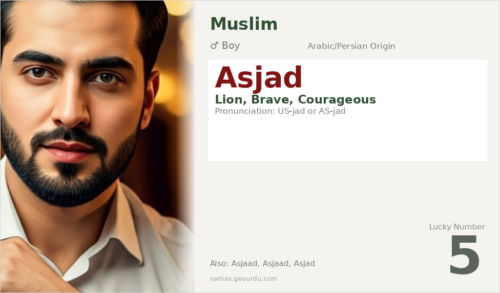 Asjad Name Meaning and Details