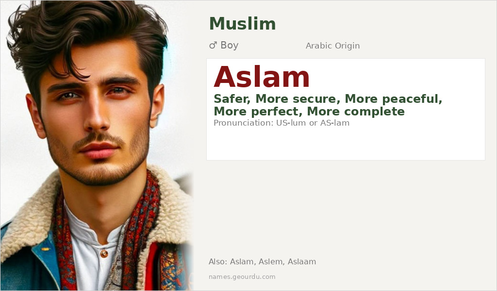 Aslam Name Meaning and Details