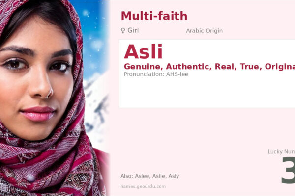 Asli Name Meaning — Origin, Gender & Details (2025)