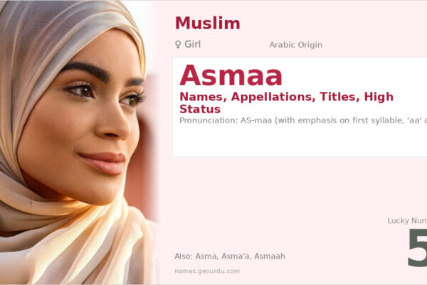 Asmaa Name Meaning — Arabic Origin, Girl Name & Islamic Significance (2025)