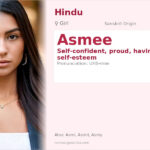 Asmee Name Meaning and Details