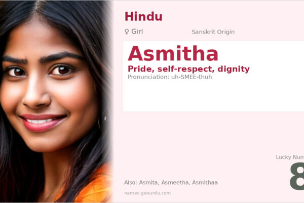 Asmitha Name Meaning — Sanskrit Origin, Girl Name & Details (2025)