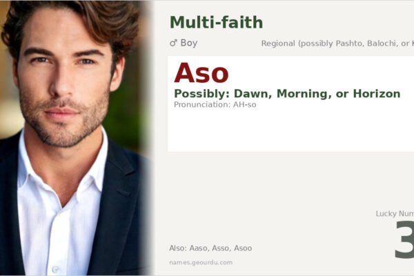 Aso Name Meaning — Origin, Gender & Details (2025)