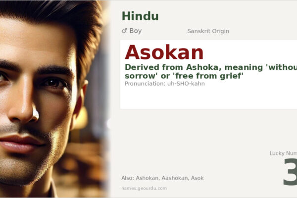 Asokan Name Meaning — Origin, Gender & Details (2025)