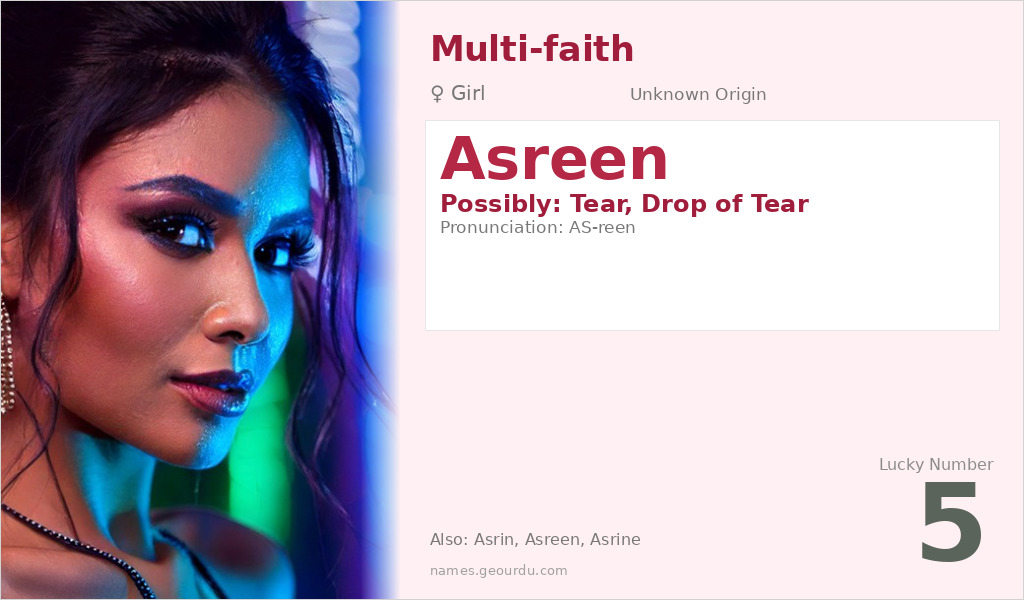 Asreen Name Meaning and Details