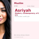 Asriyah Name Meaning and Details