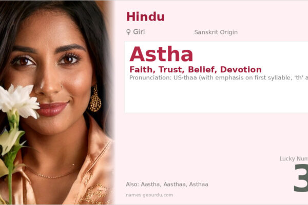 Astha Name Meaning — Sanskrit Origin, Girl Name & Details (2025)