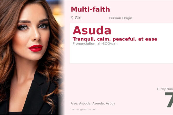 Asuda Name Meaning — Persian Origin, Girl Name & Details (2025)