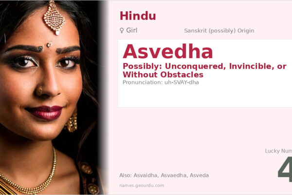 Asvedha Name Meaning — Origin, Gender & Details (2025)