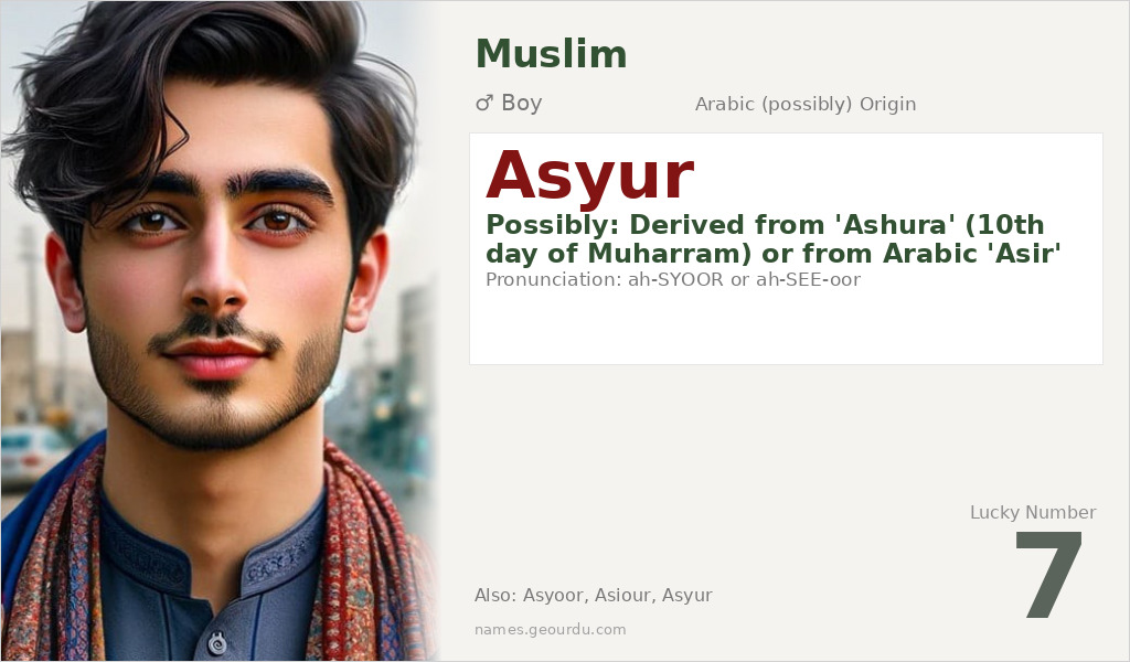 Asyur Name Meaning and Details
