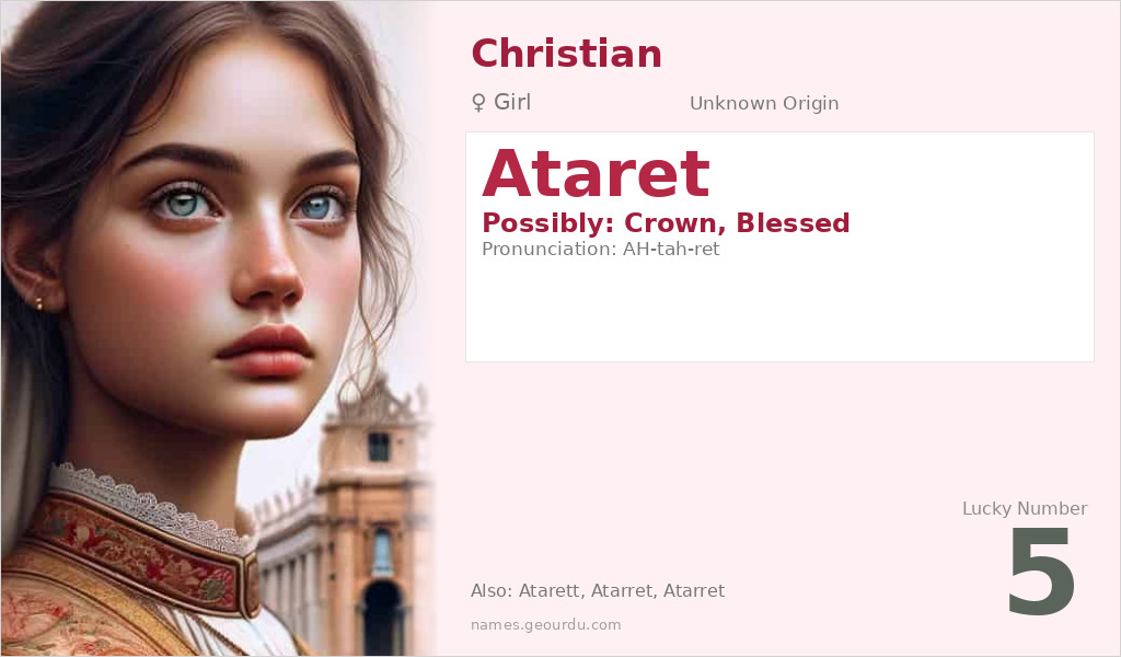 Ataret Name Meaning and Details