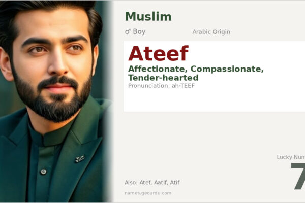 Ateef Name Meaning — Arabic Origin, Boy’s Name & Details (2025)