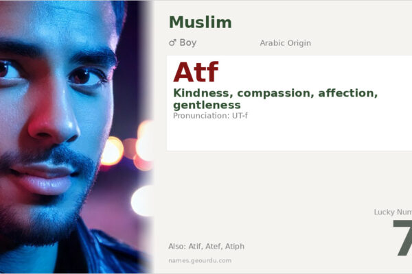 Atf Name Meaning — Arabic Origin, Boy Gender & Details (2025)