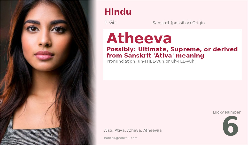 Atheeva Name Meaning and Details