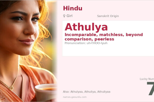 Athulya Name Meaning — Sanskrit Origin, Girl Name & Details (2025)