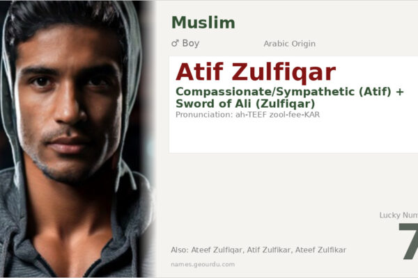 Atif Zulfiqar Meaning — Arabic Origin, Boy Name & Details (2025)