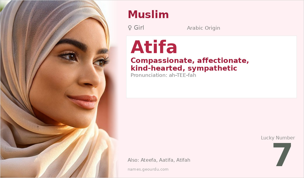 Atifa Name Meaning and Details